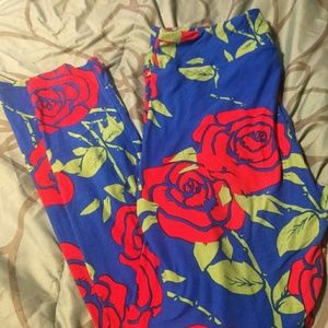 EUC TC roses lularoe leggings
